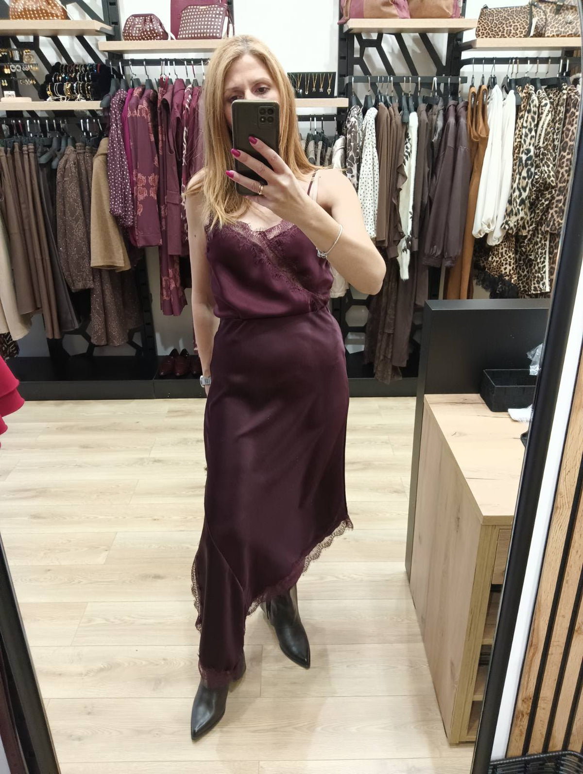 Φούστα lingerie σατέν