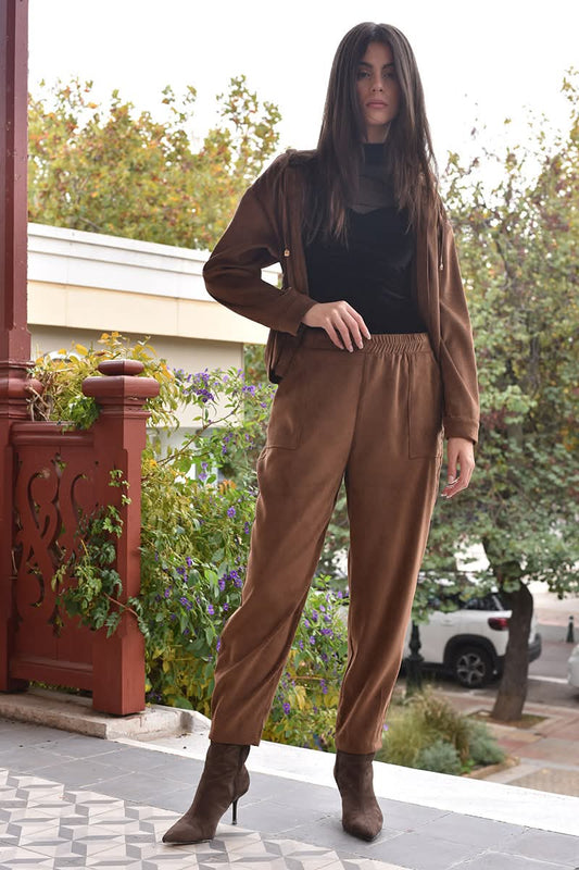 Παντελόνι suede